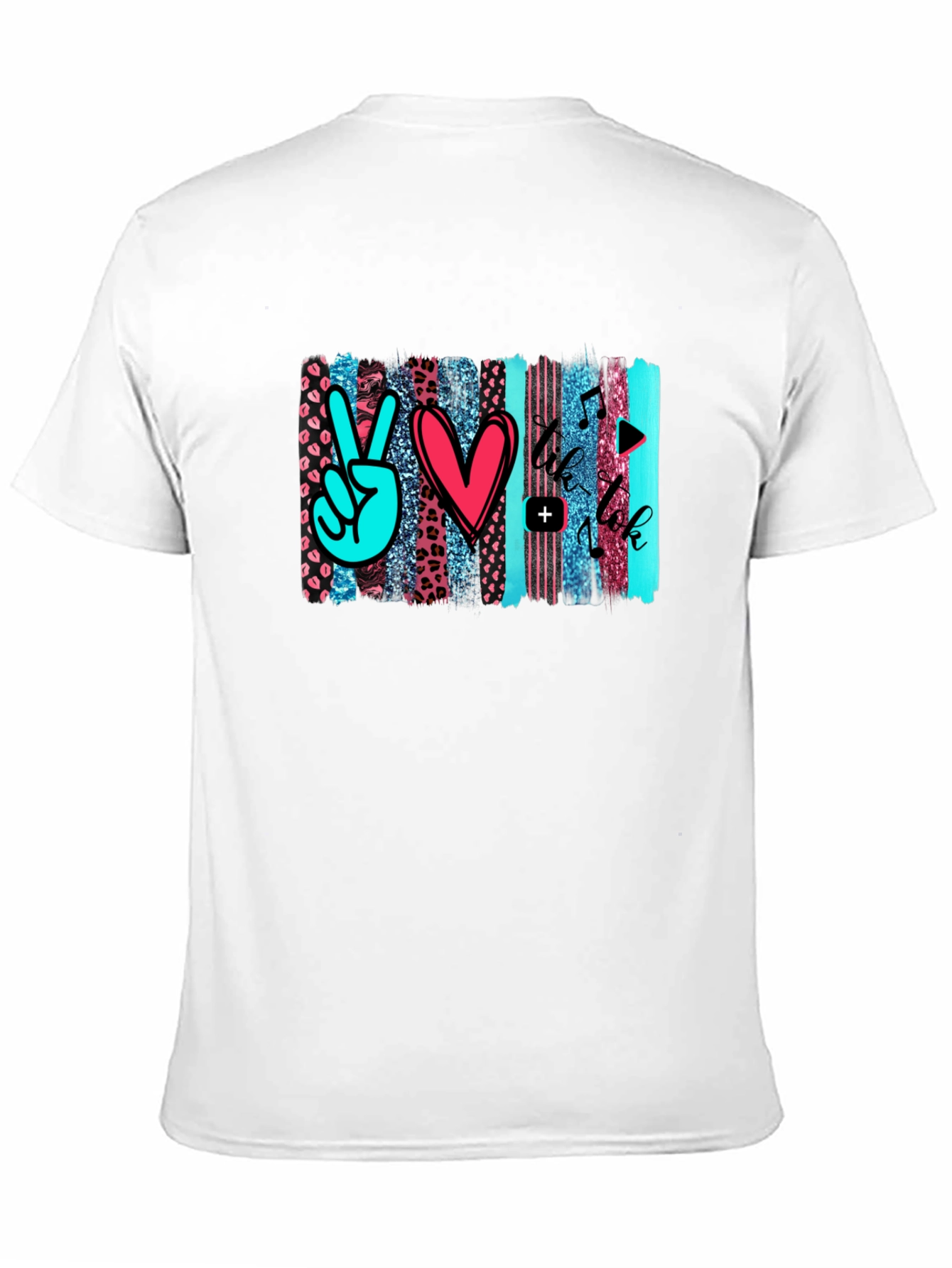 Peace Love Music Trendy Graphic Tee