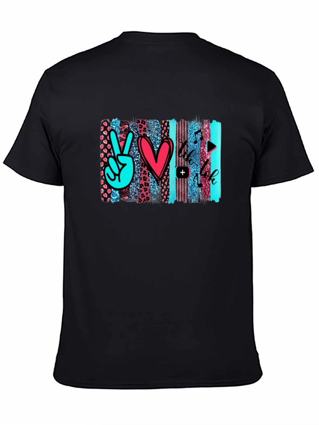 Peace Love Music Trendy Graphic Tee