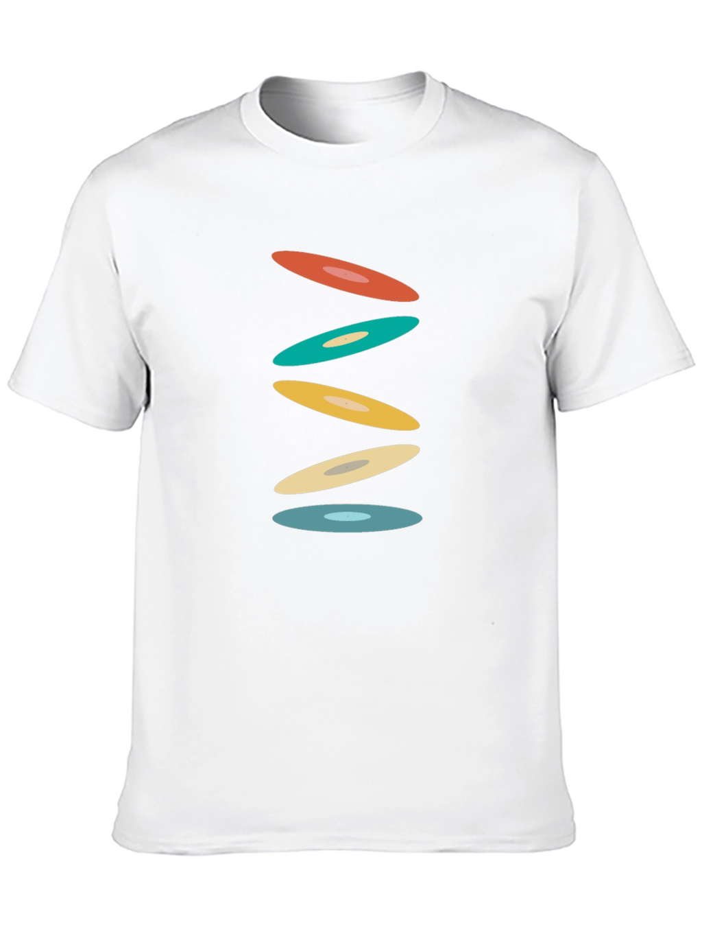 Retro Circles Black T-Shirt - Graphic Tee