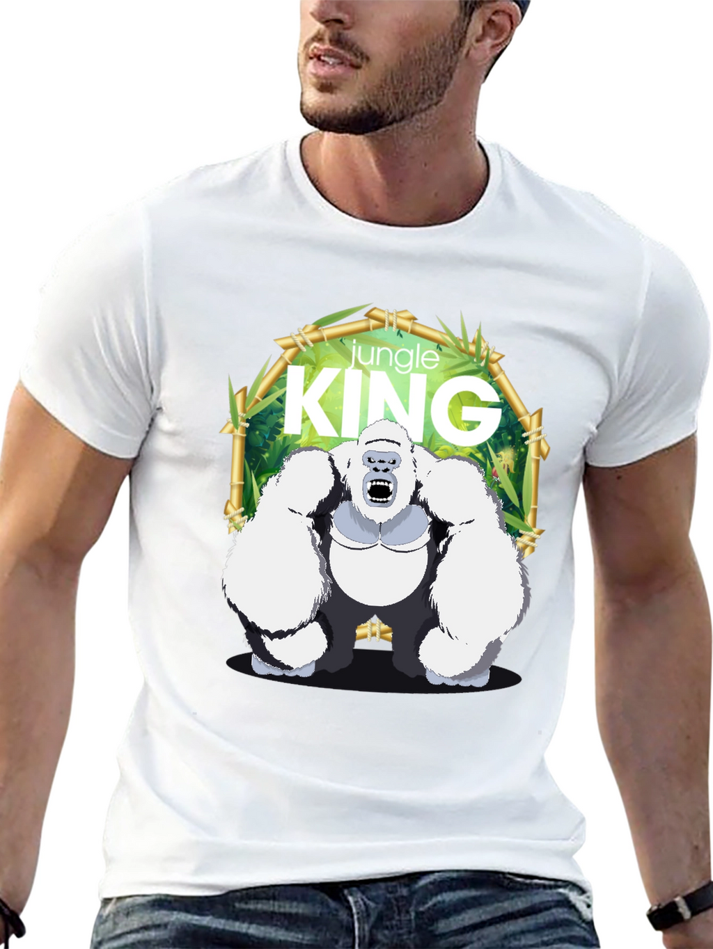 Jungle King Gorilla Graphic T-Shirt