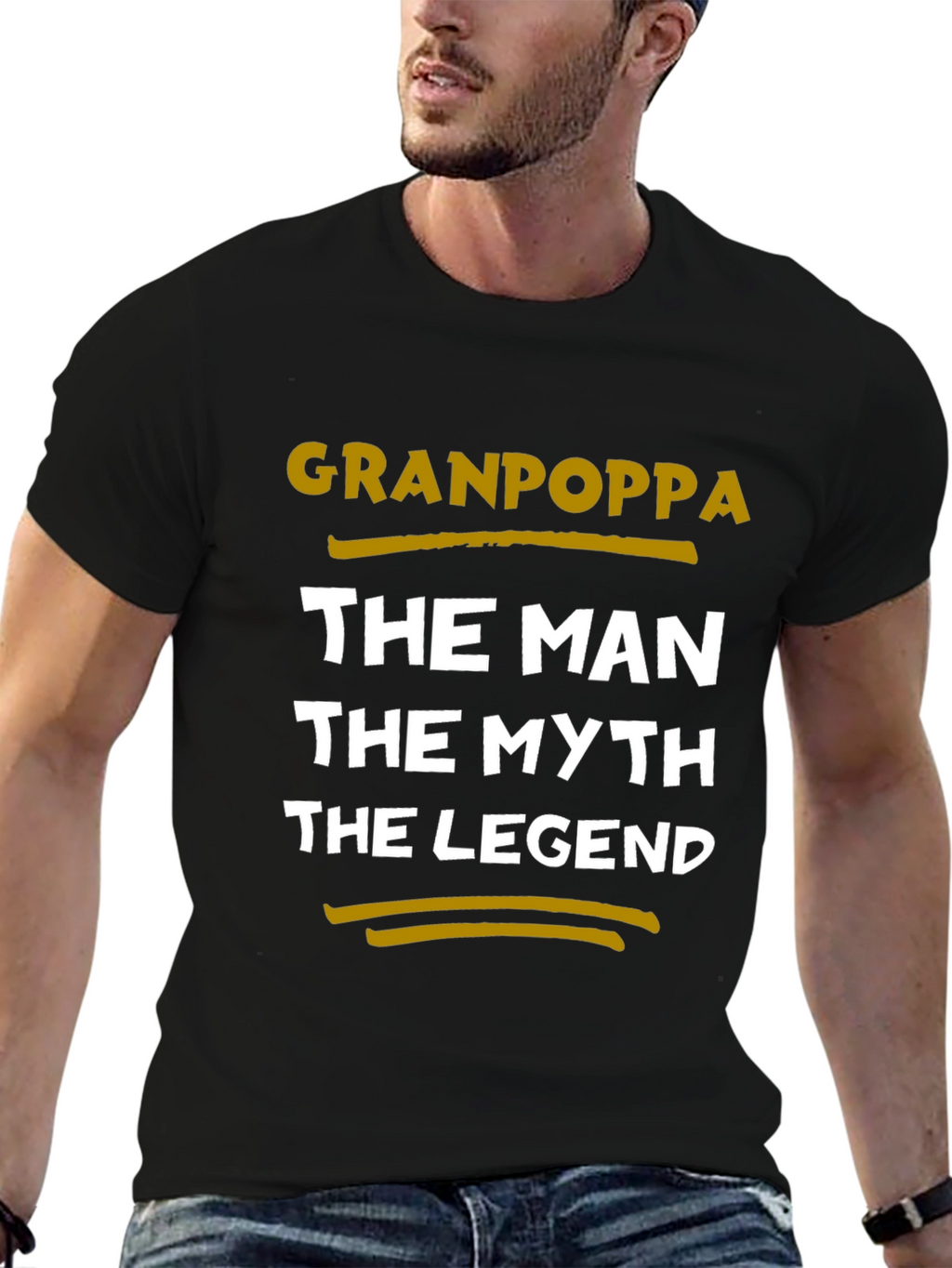Granpoppa T-Shirt: The Man The Myth The Legend