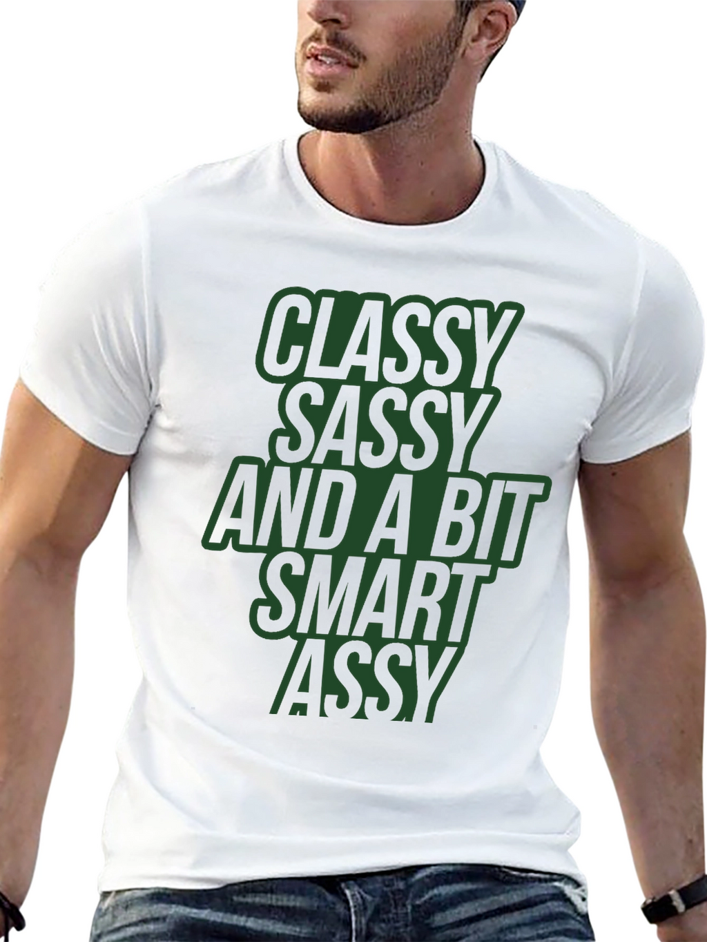 Classy Sassy Smart Assy Black Graphic Tee