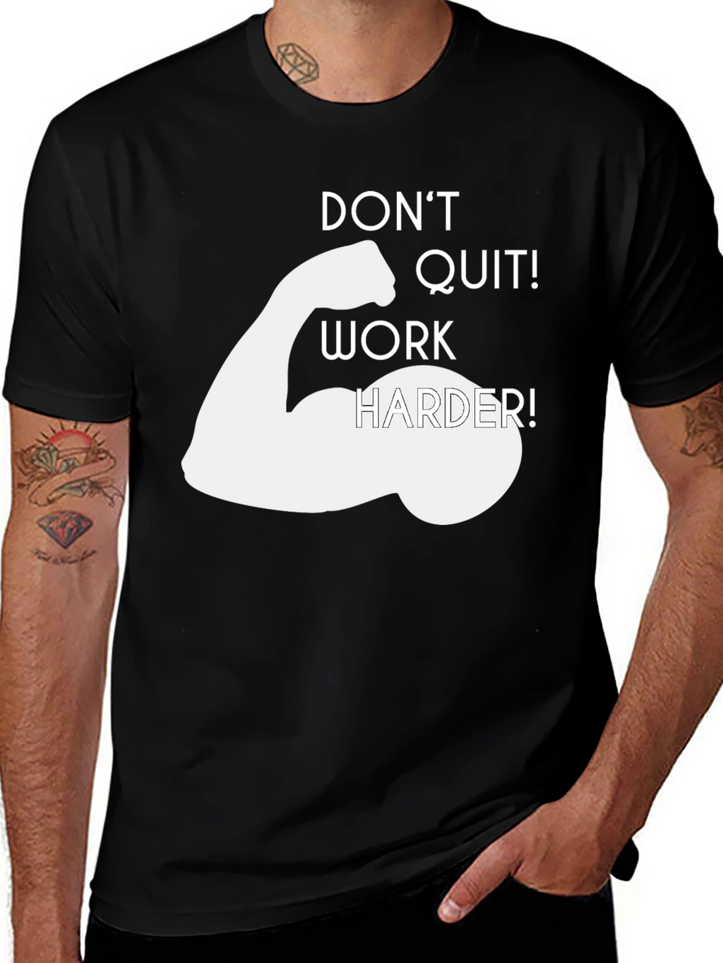 Motivational Workout T-Shirt: Dont Quit!
