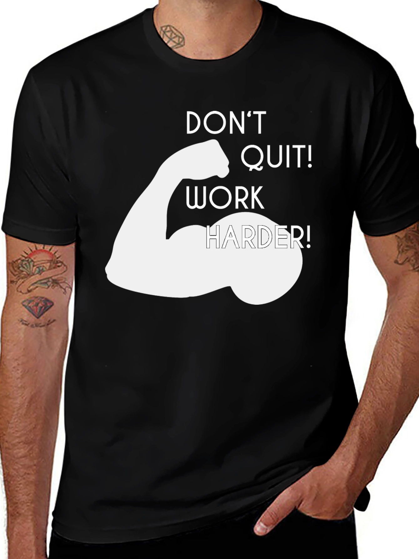 Motivational Workout T-Shirt: Dont Quit!