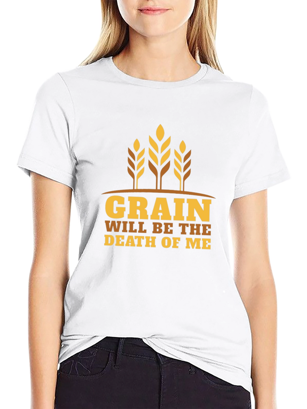 Grain Death Graphic Tee - Black Cotton T-Shirt