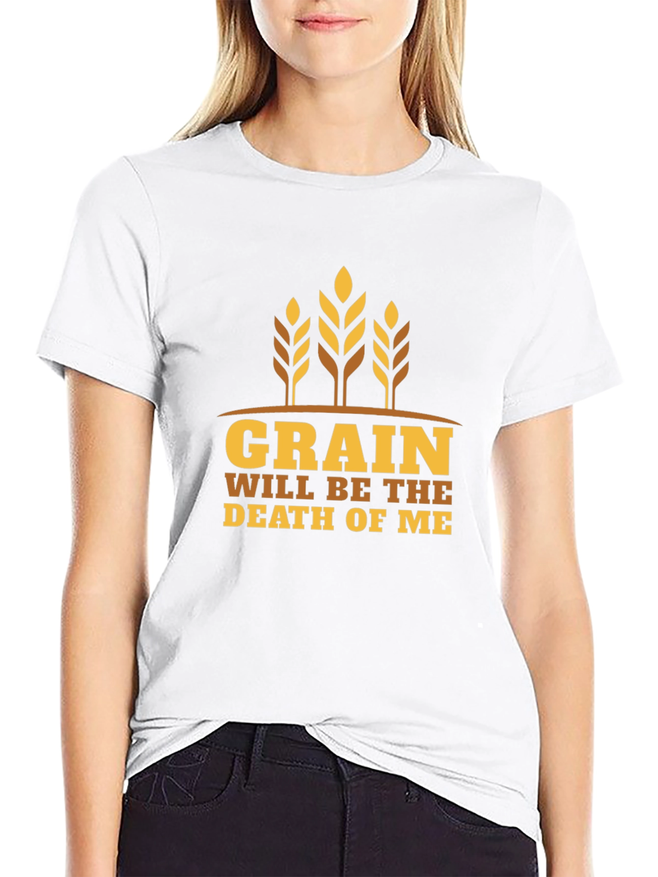 Grain Death Graphic Tee - Black Cotton T-Shirt