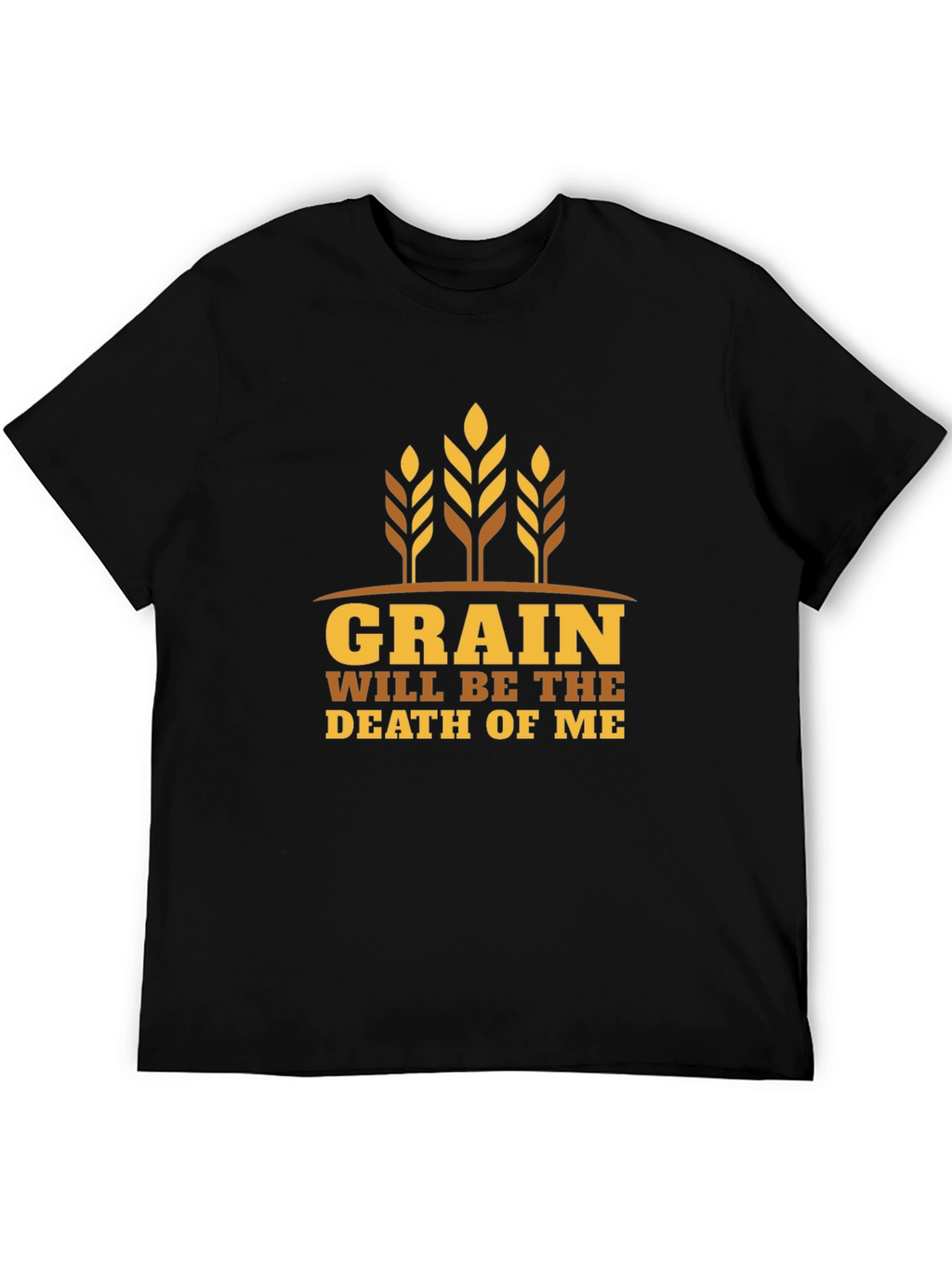 Grain Death Graphic Tee - Black Cotton T-Shirt