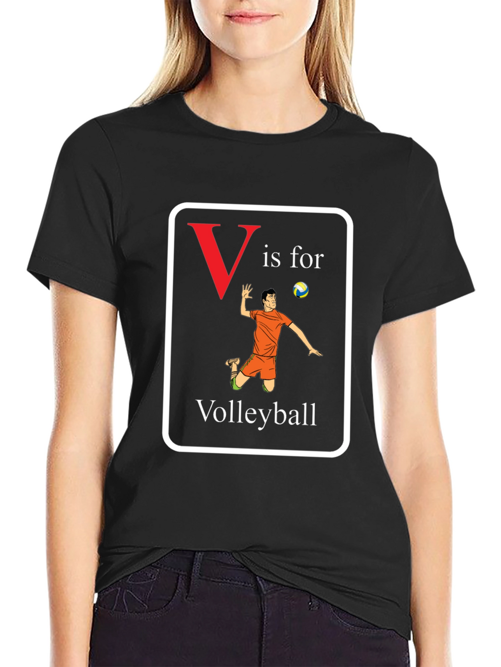V is for Volleyball T-Shirt
