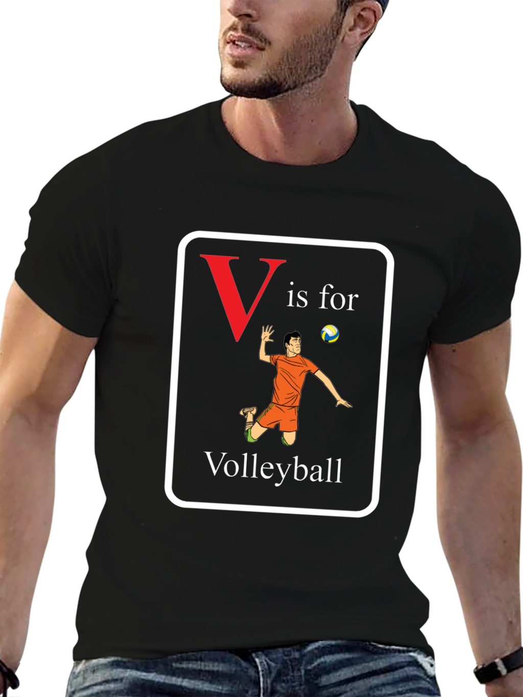 V is for Volleyball T-Shirt