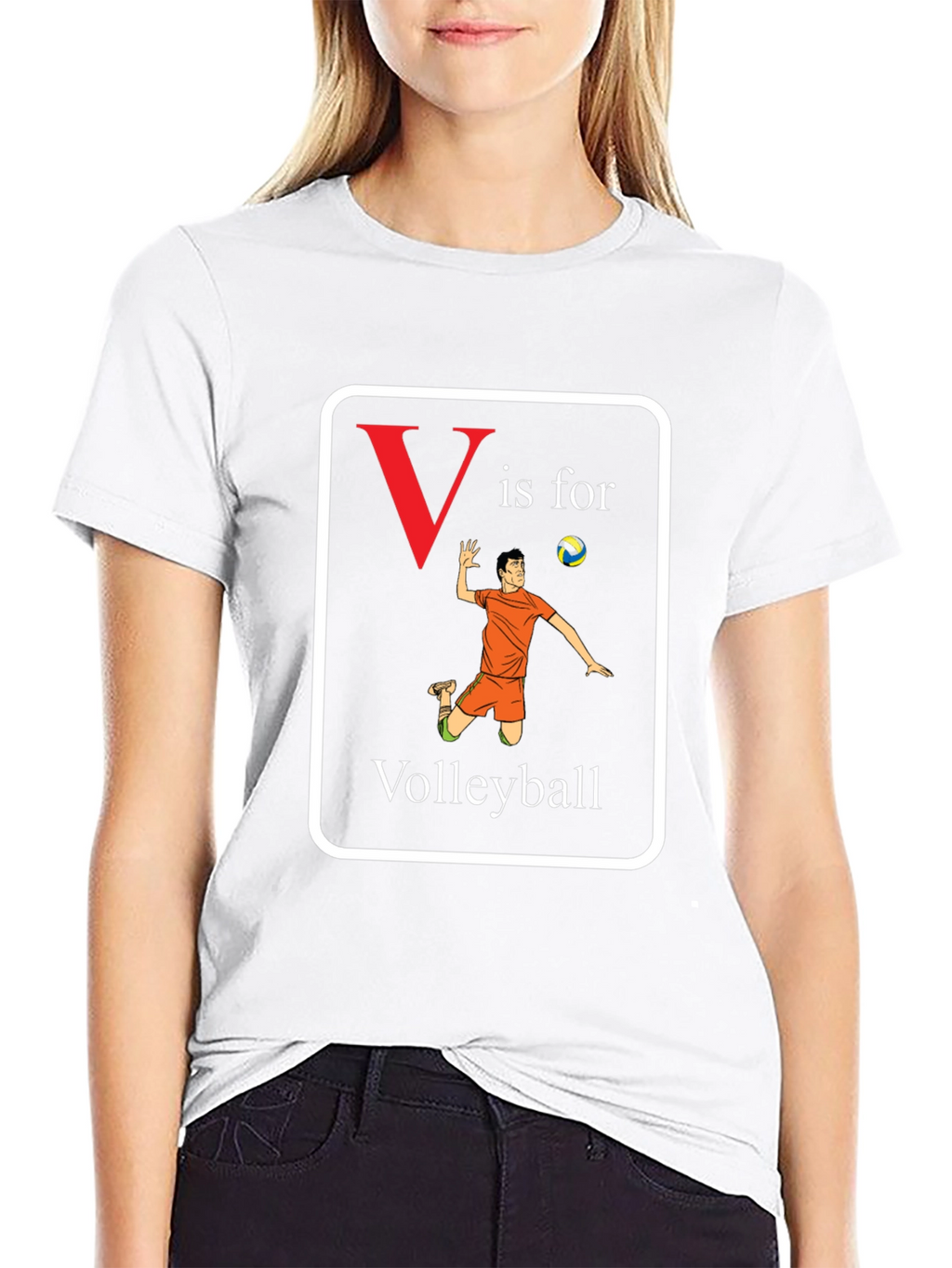 V is for Volleyball T-Shirt