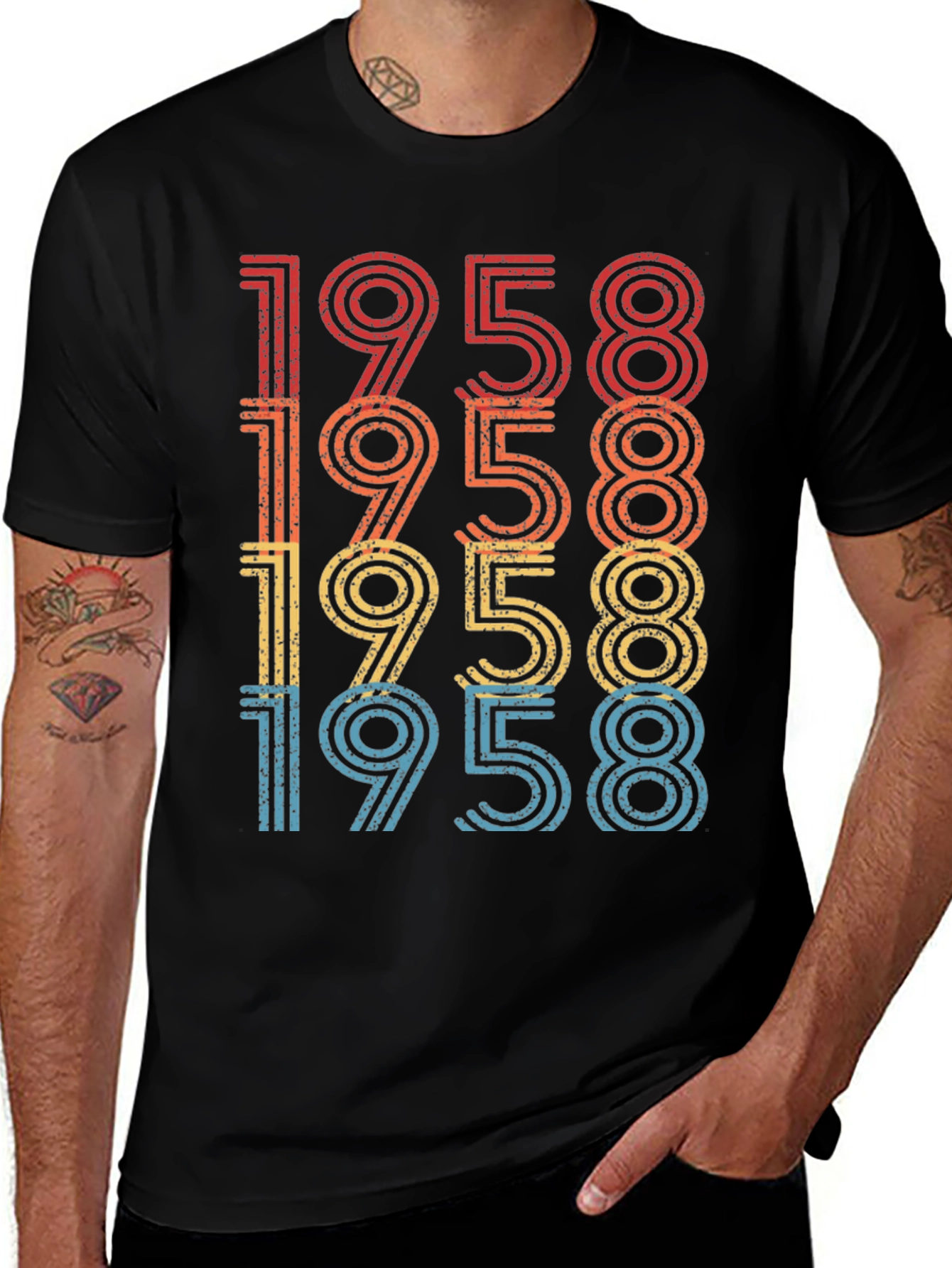 Retro 1958 Vintage Birthday T-Shirt