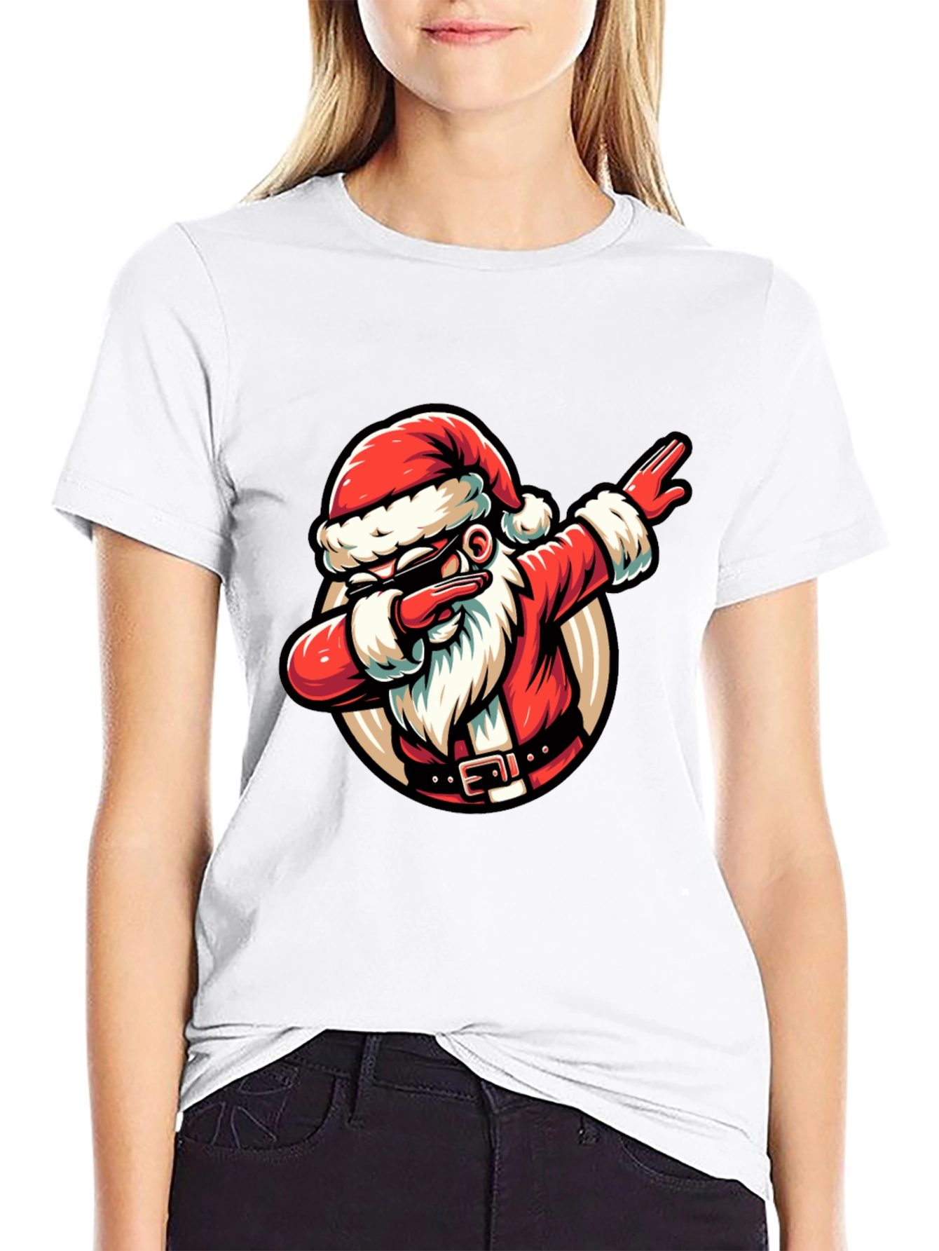Dabbing Santa Graphic Tee - Holiday Cheer