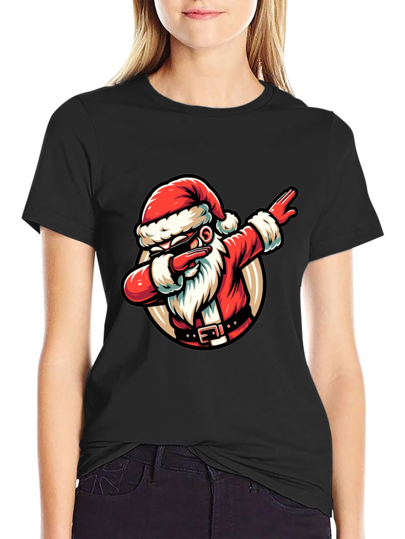 Dabbing Santa Graphic Tee - Holiday Cheer