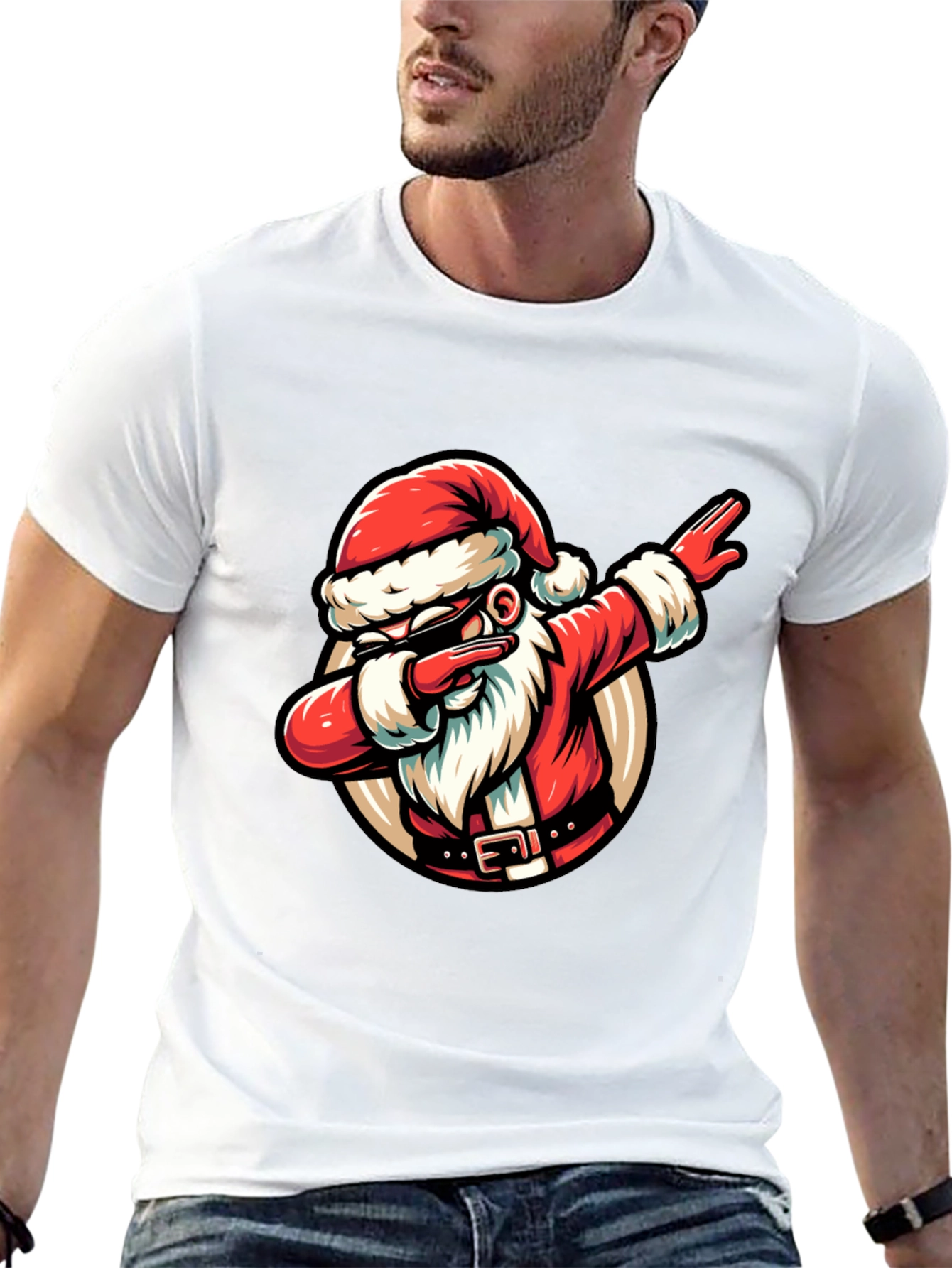 Dabbing Santa Graphic Tee - Holiday Cheer