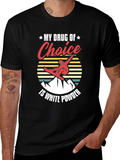 White Powder Snowboarding T-Shirt