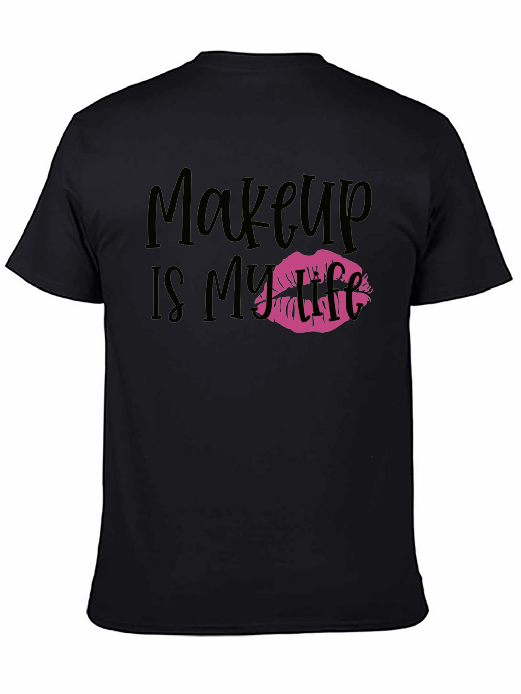 Makeup is My Life Graphic Tee - Black
