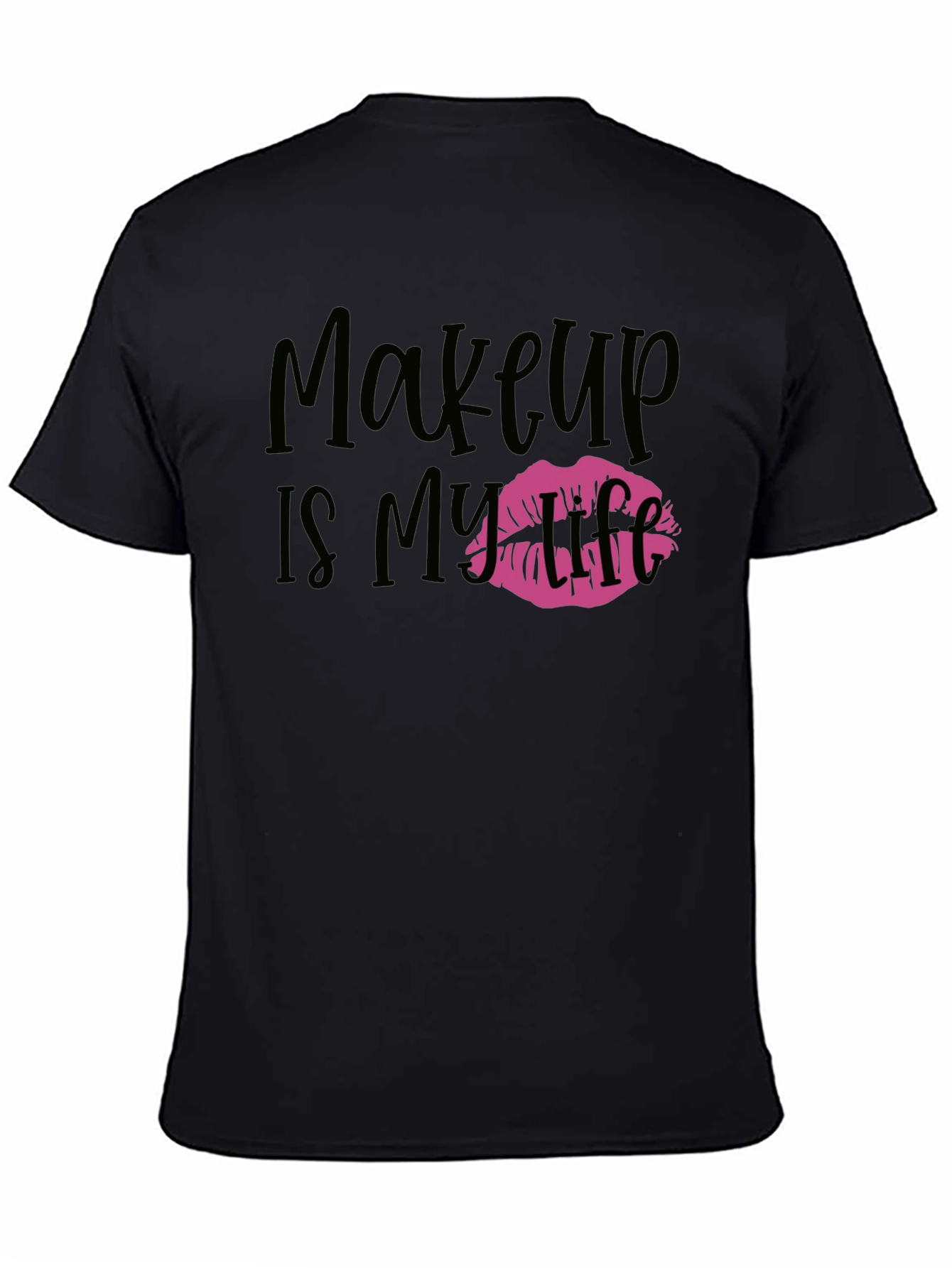 Makeup is My Life Graphic Tee - Black