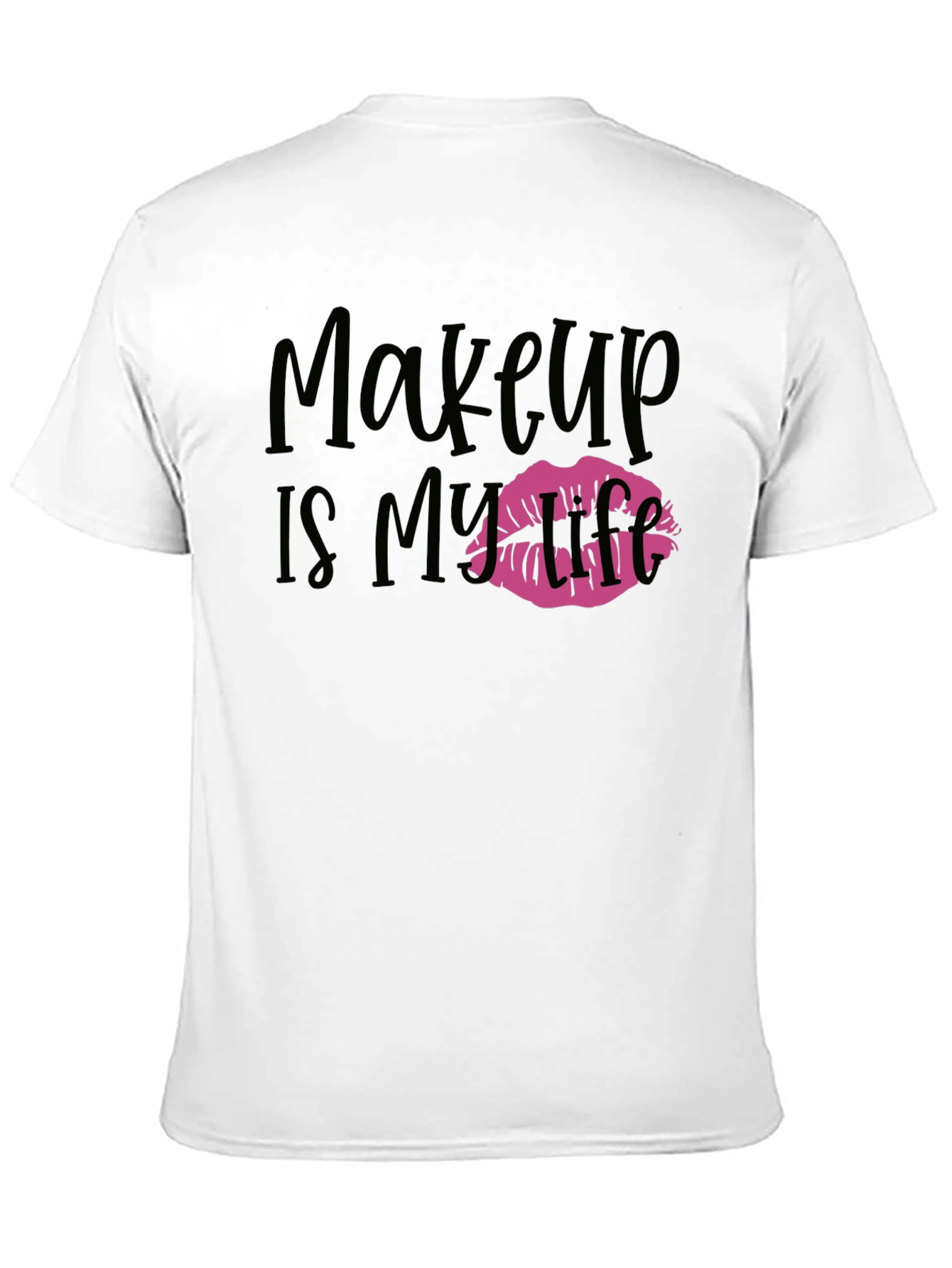 Makeup is My Life Graphic Tee - Black