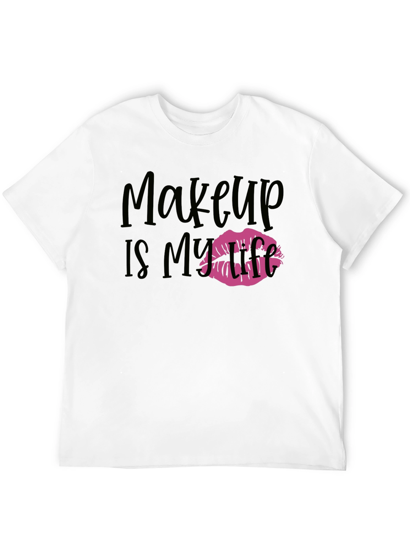 Makeup is My Life Graphic Tee - Black