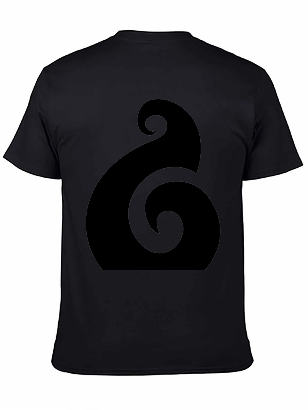 Black Hei Matau T-Shirt - Maori Design