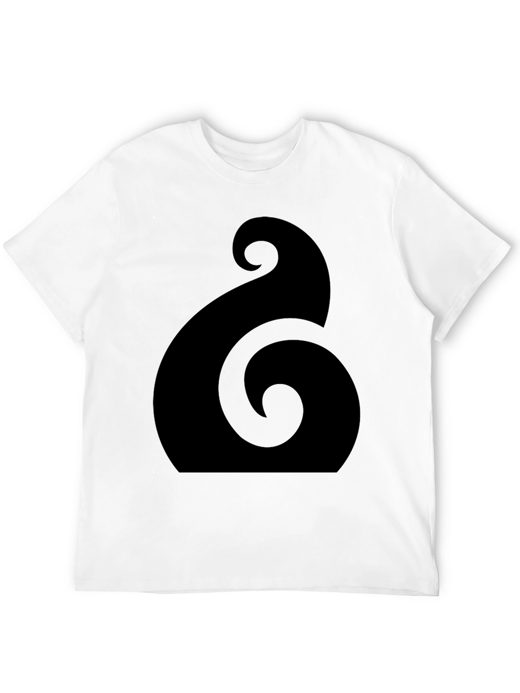 Black Hei Matau T-Shirt - Maori Design