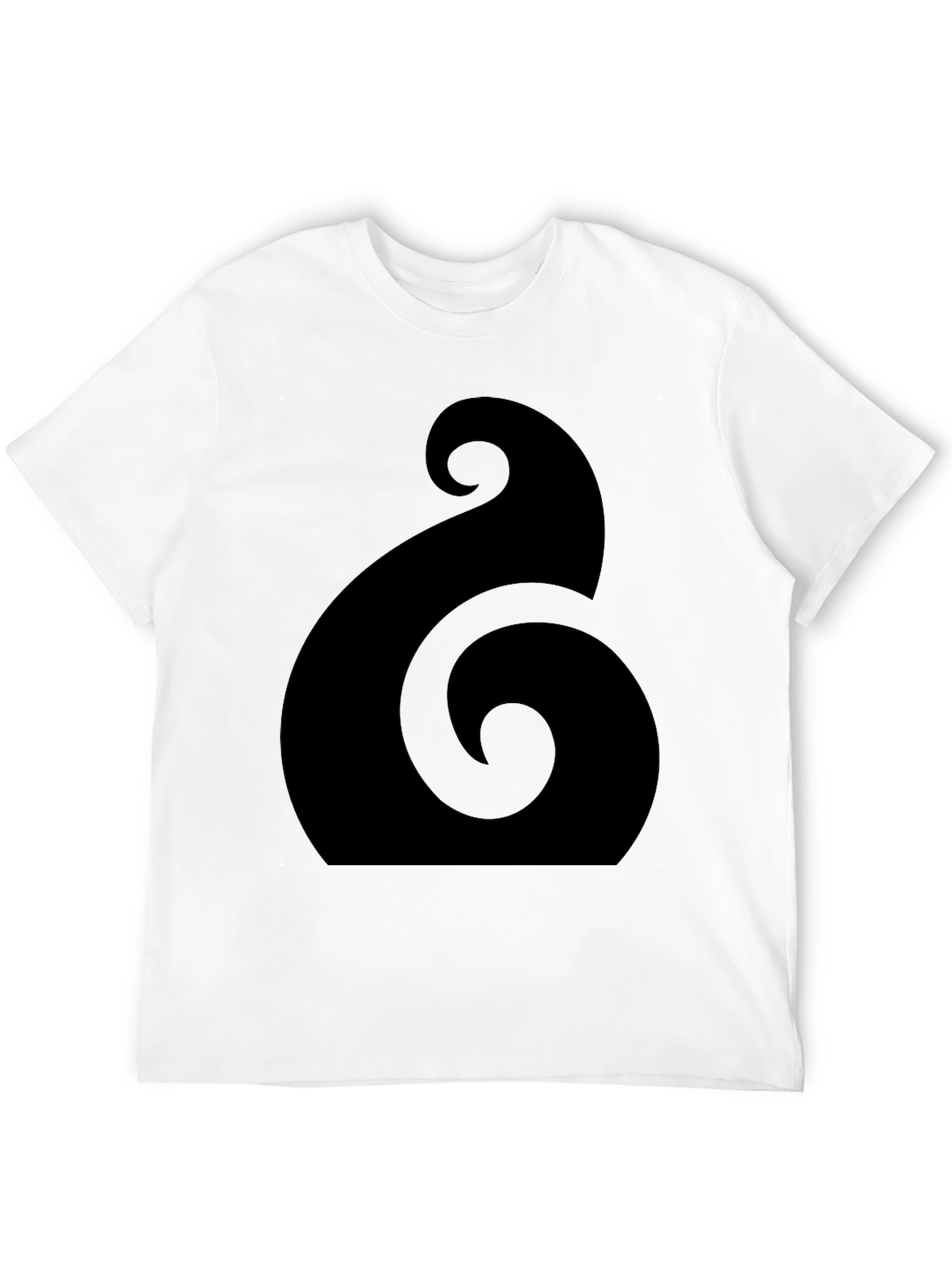 Black Hei Matau T-Shirt - Maori Design