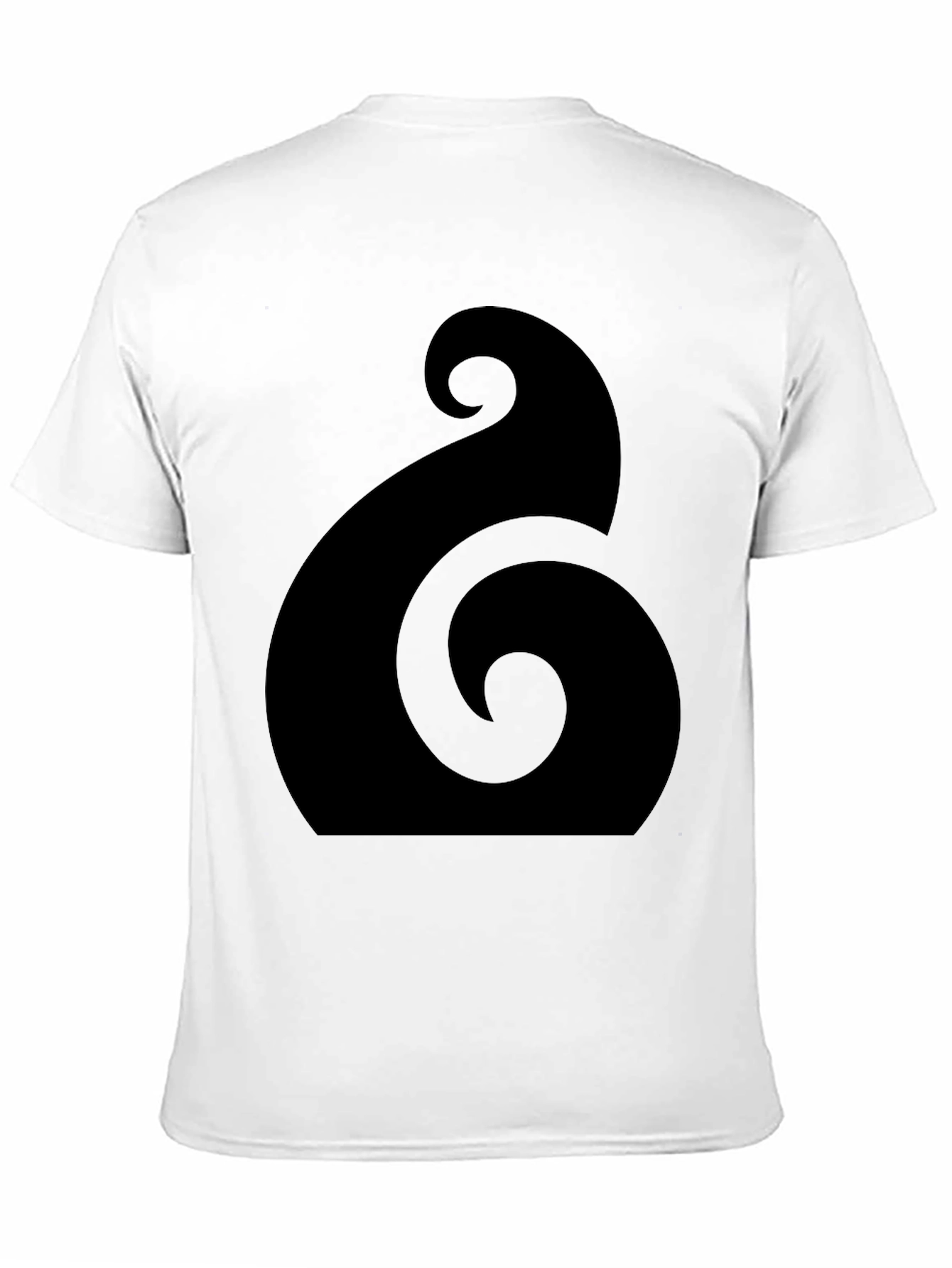 Black Hei Matau T-Shirt - Maori Design