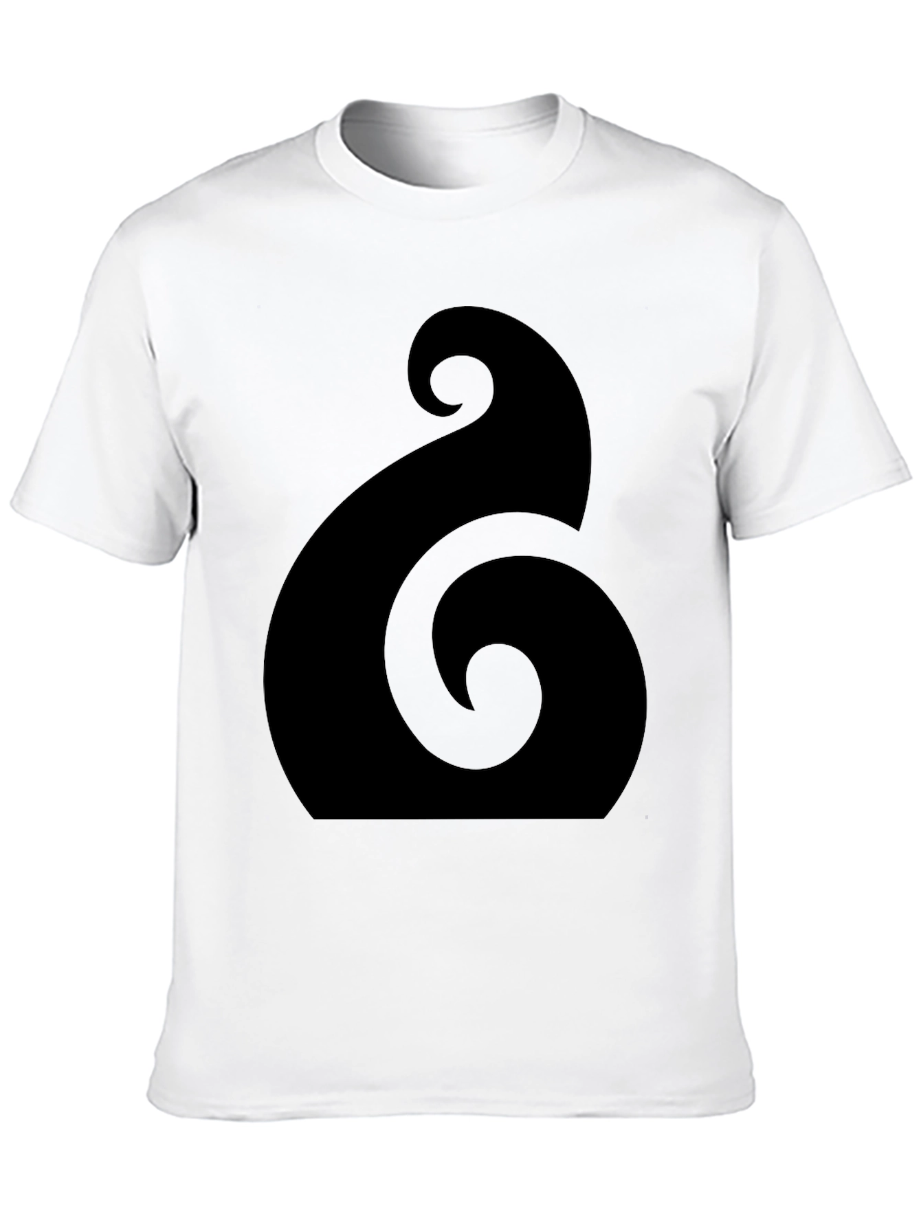Black Hei Matau T-Shirt - Maori Design