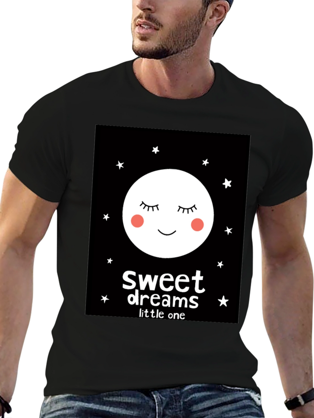 Sweet Dreams Little One Graphic Tee - Black