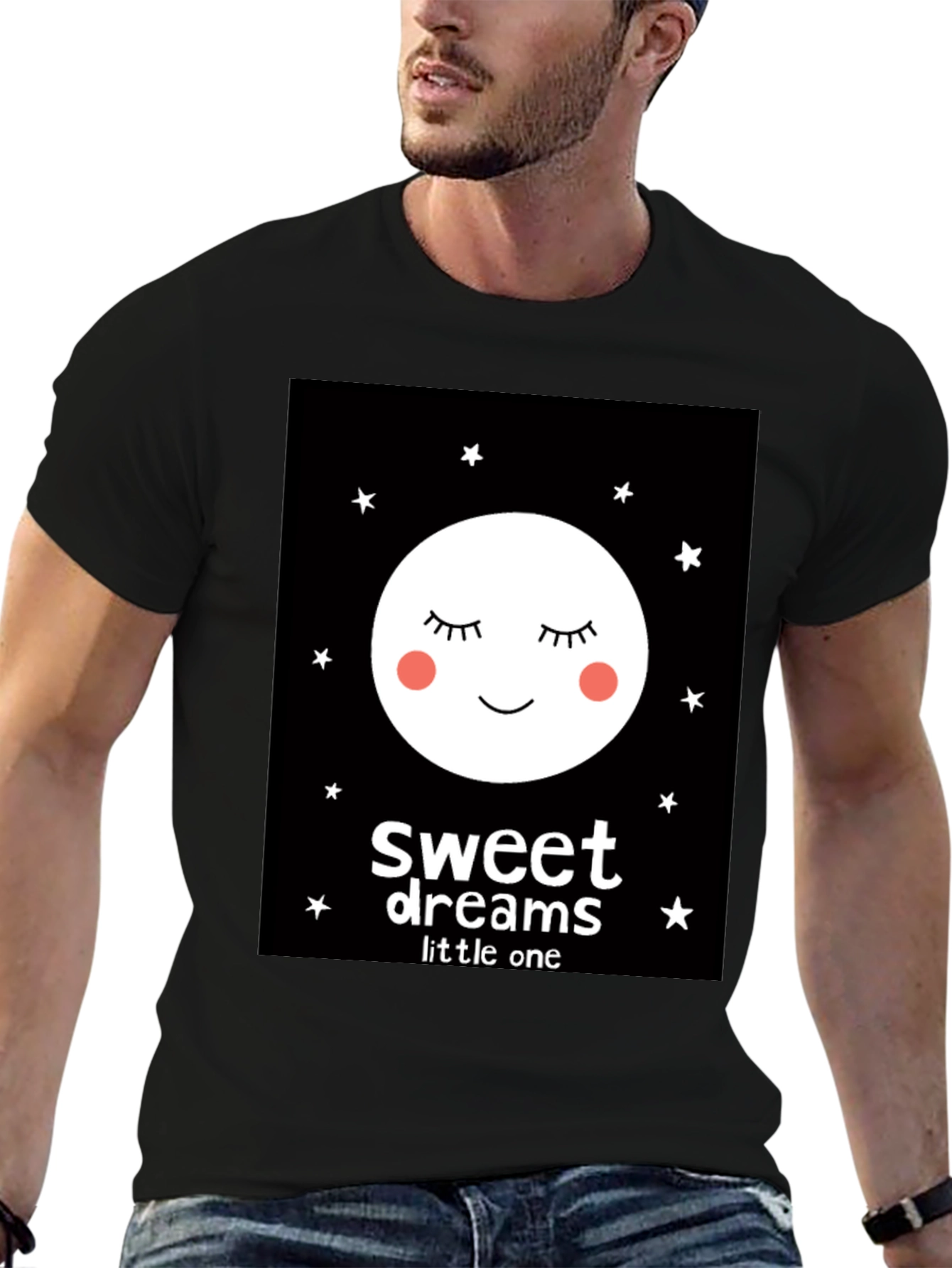 Sweet Dreams Little One Graphic Tee - Black