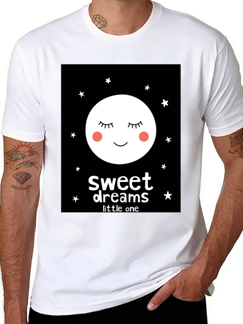 Sweet Dreams Little One Graphic Tee - Black