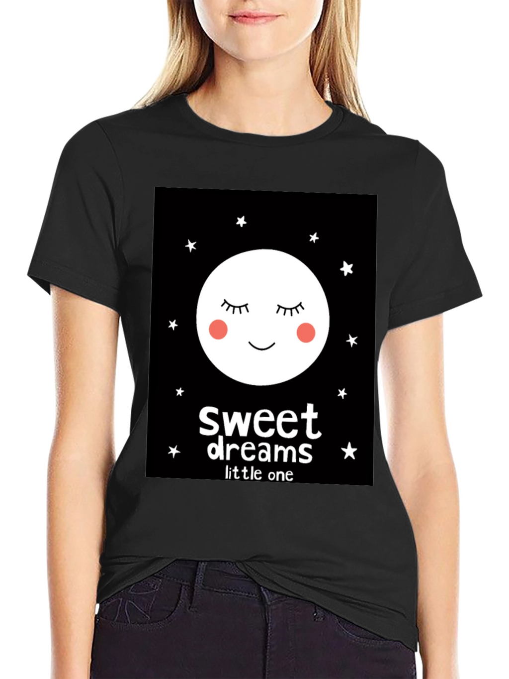 Sweet Dreams Little One Graphic Tee - Black
