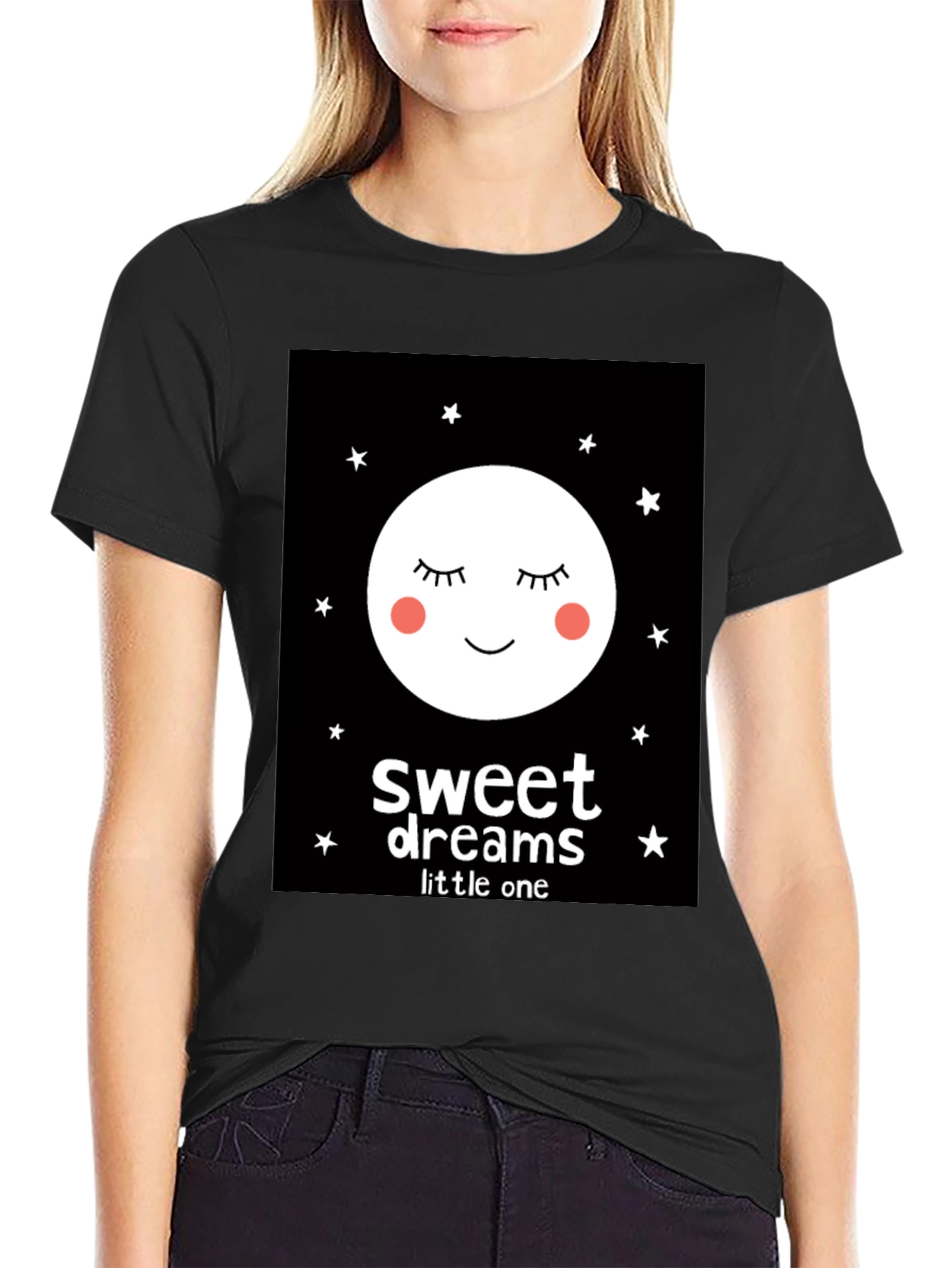Sweet Dreams Little One Graphic Tee - Black
