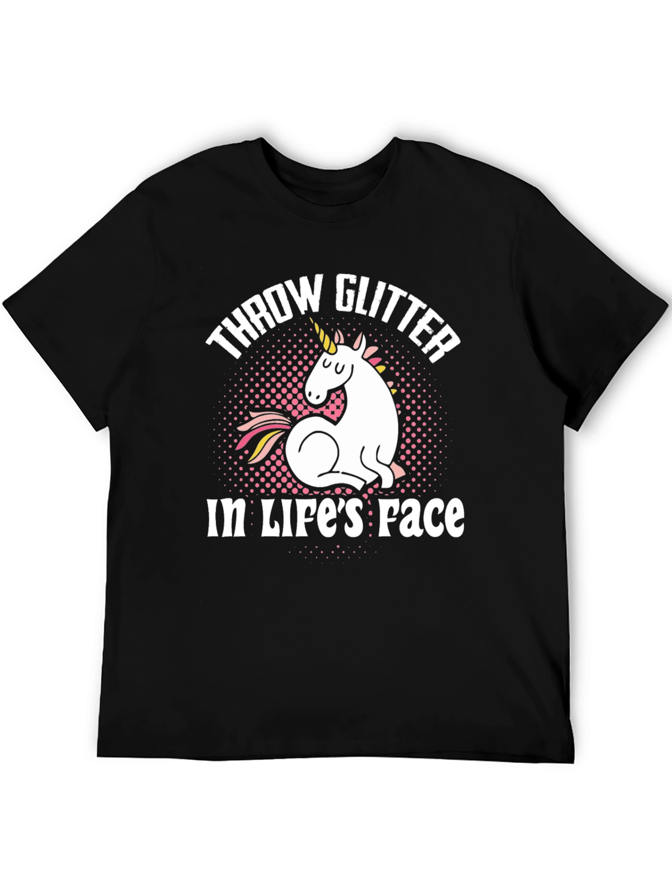 Throw Glitter in Lifes Face Unicorn Graphic Tee