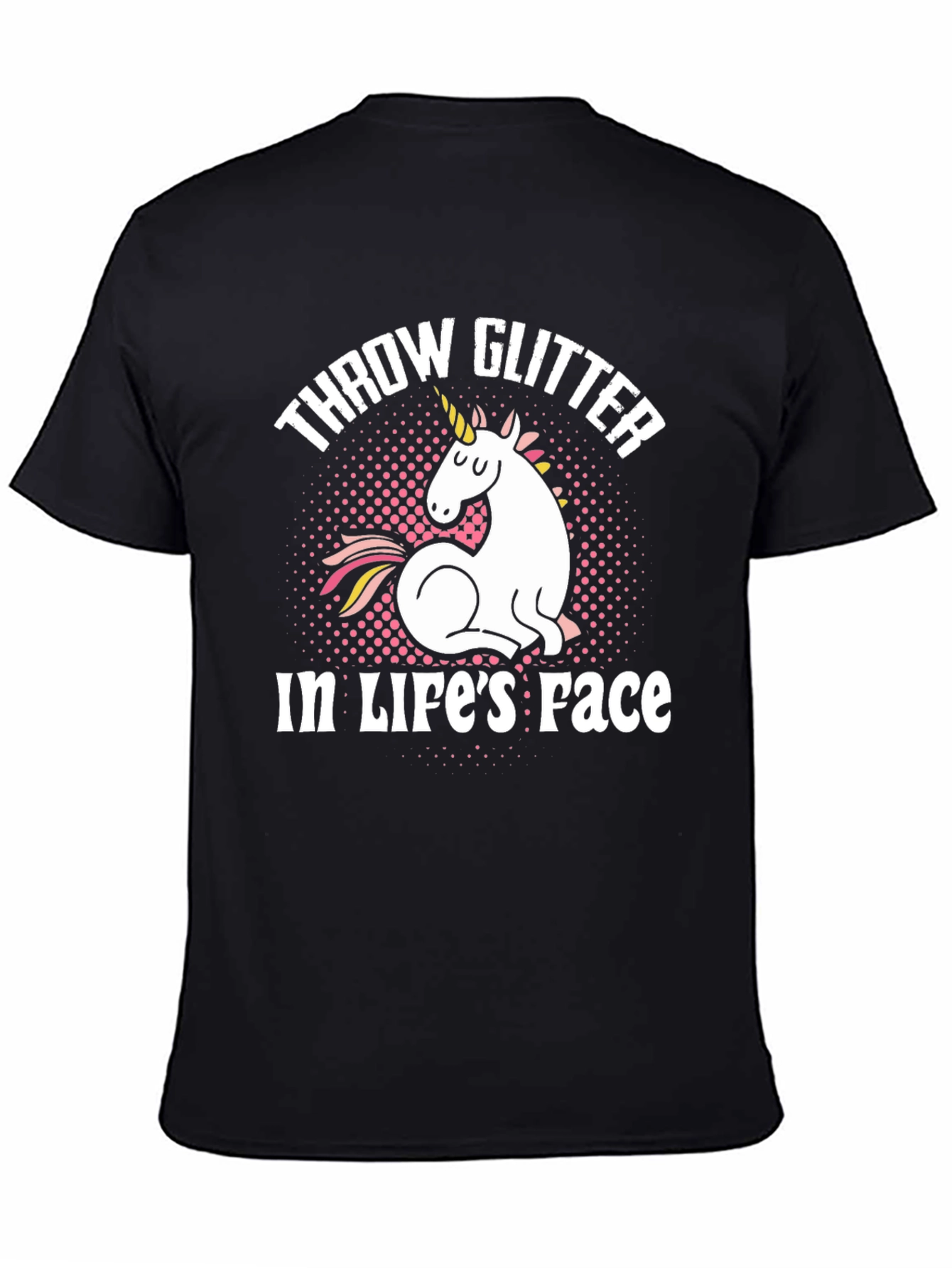 Throw Glitter in Lifes Face Unicorn Graphic Tee