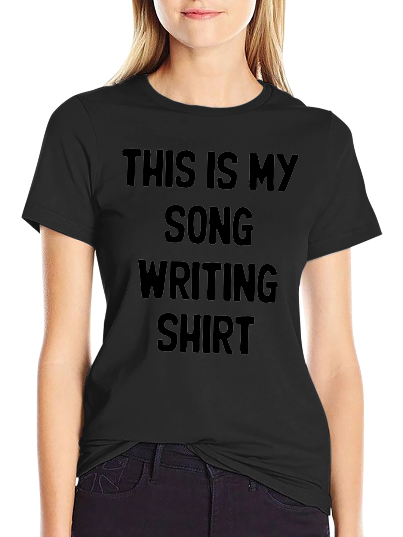 Songwriting T-Shirt - My Song Writing Shirt Black