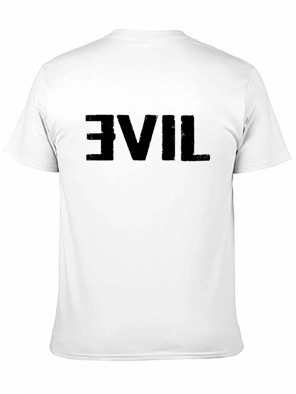 Reversed Evil Graphic Black T-Shirt