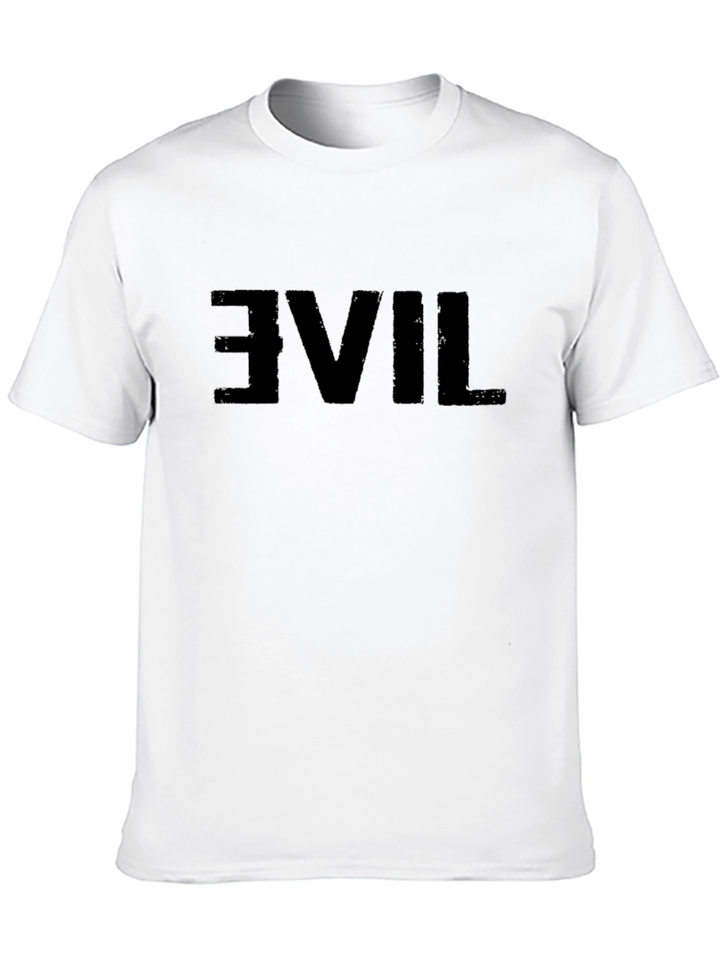 Reversed Evil Graphic Black T-Shirt