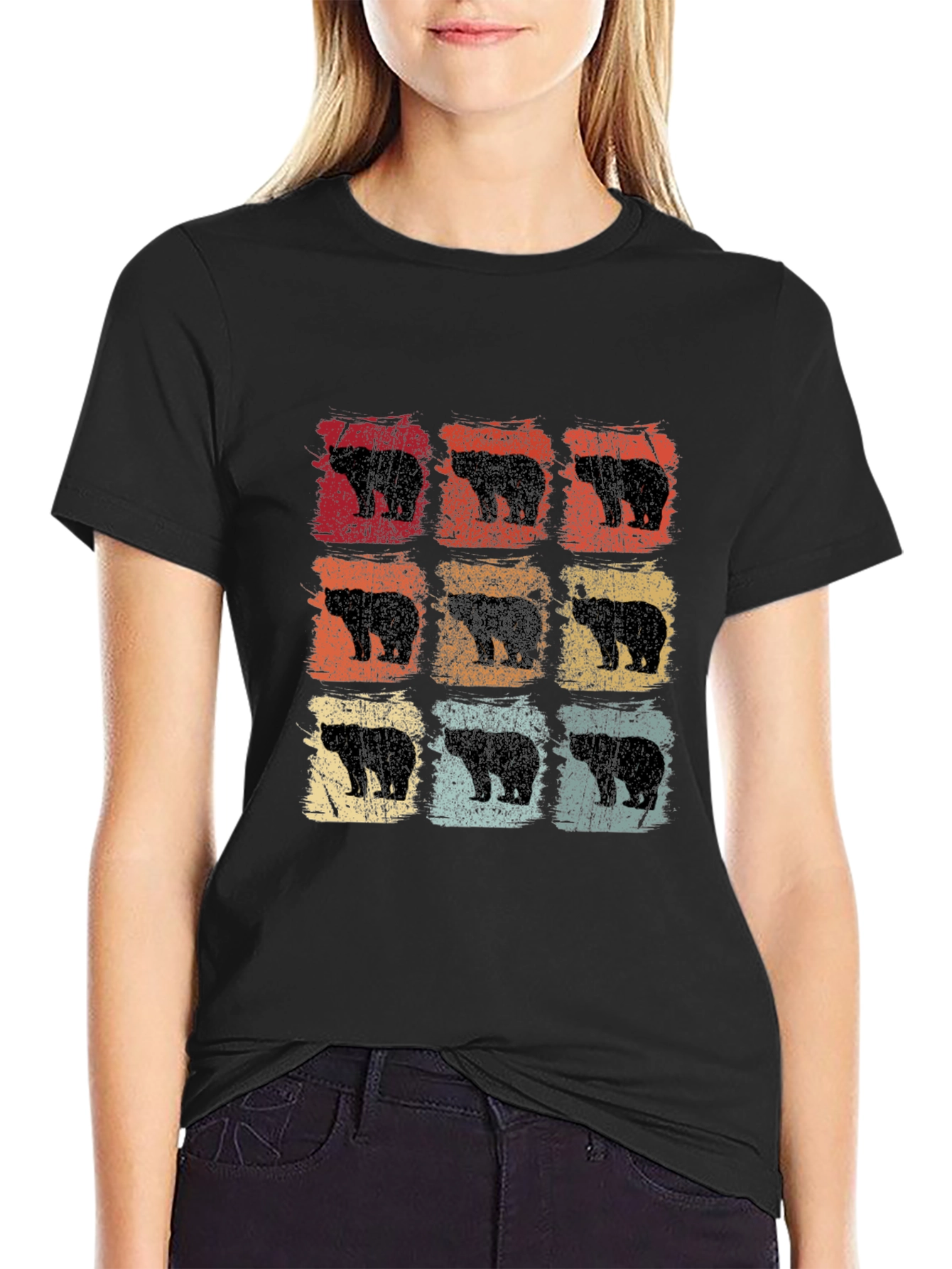Retro Bear T-Shirt - Vintage Style Bear Graphic Tee