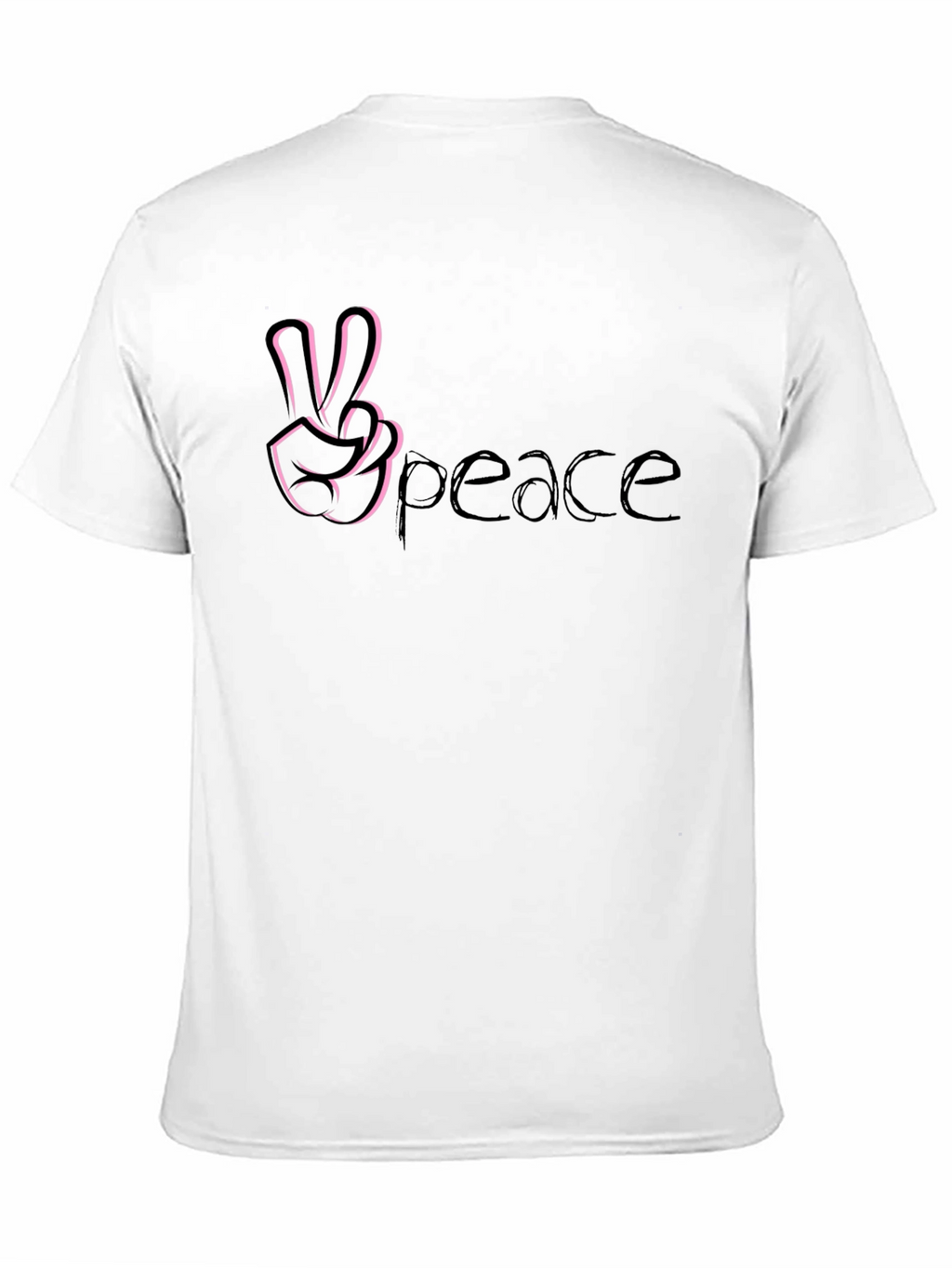 Peace Sign T-Shirt - Casual Black Tee