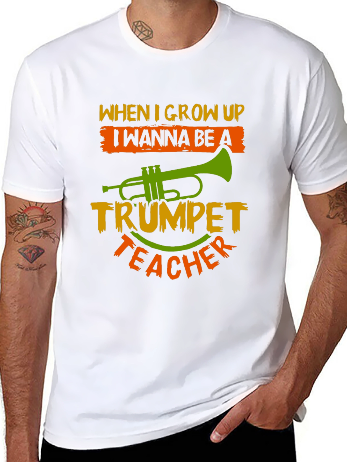 Trumpet Teacher T-Shirt - Musician Gift