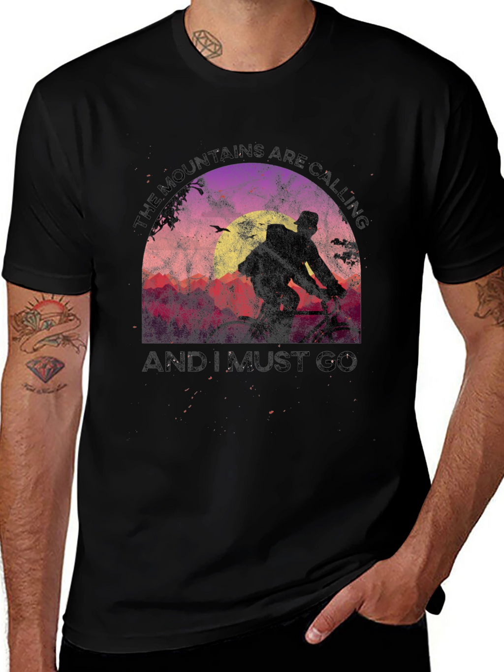 Mountains Are Calling Graphic Tee - Adventure Awaits