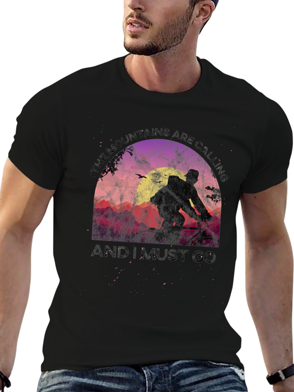 Mountains Are Calling Graphic Tee - Adventure Awaits