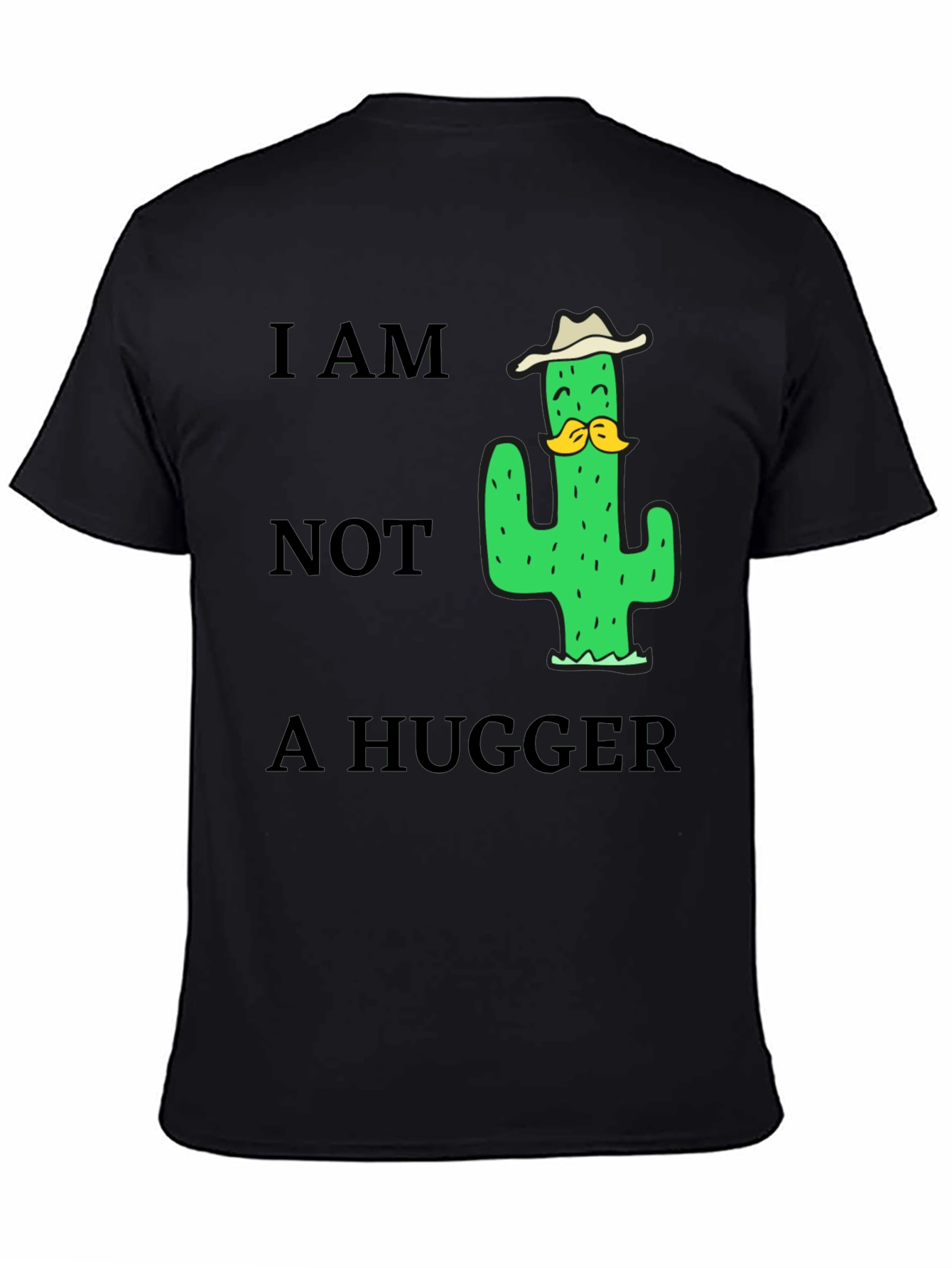 I am Not a Hugger Cactus Humor T-Shirt