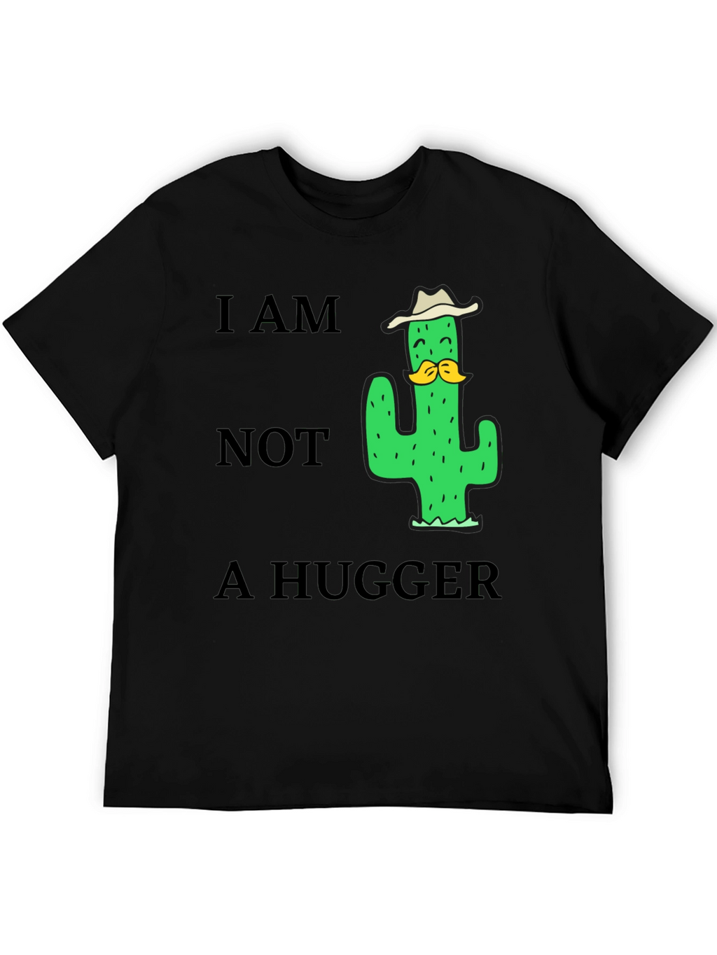 I am Not a Hugger Cactus Humor T-Shirt