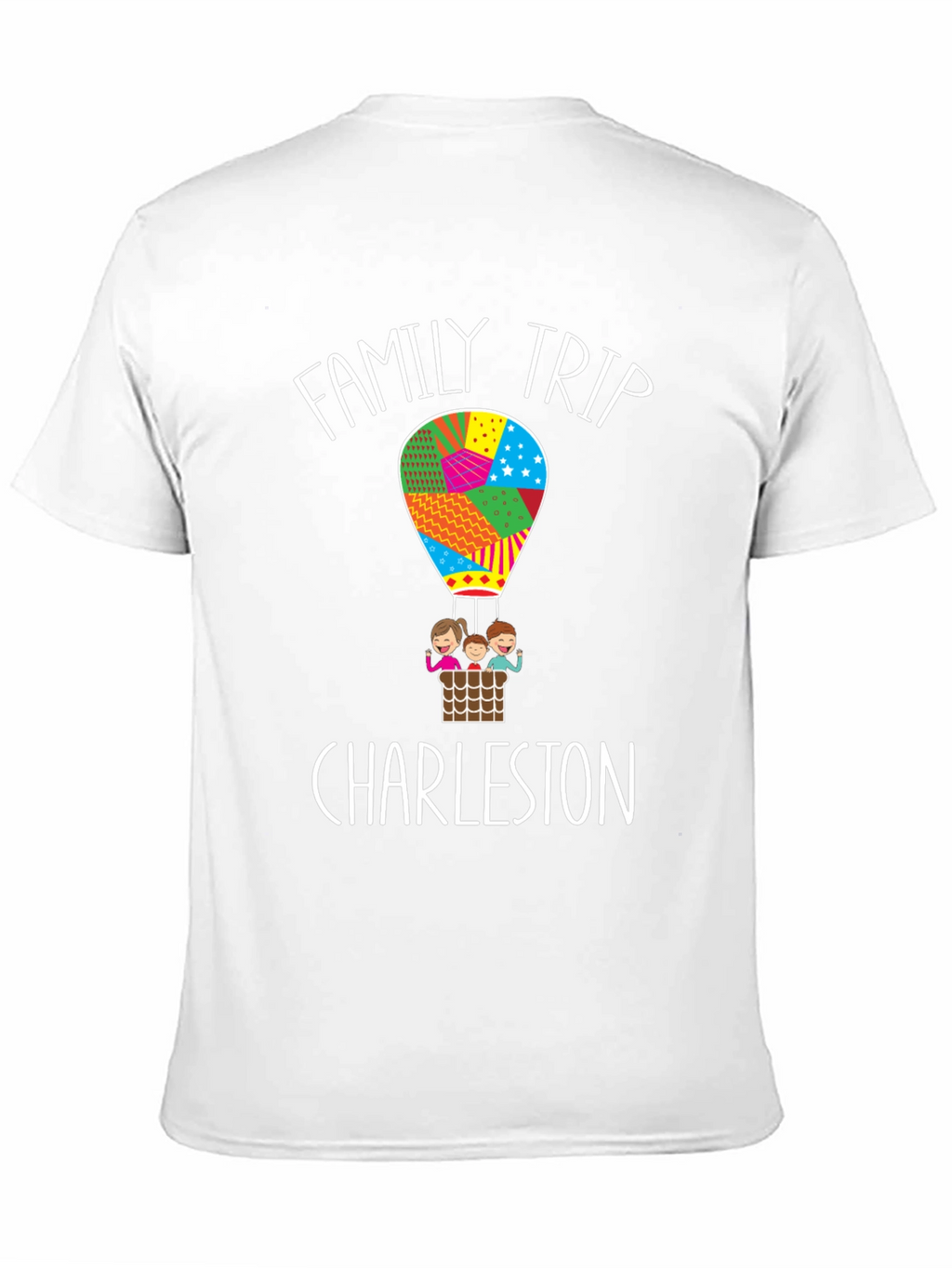Family Trip Charleston Hot Air Balloon Graphic Tee