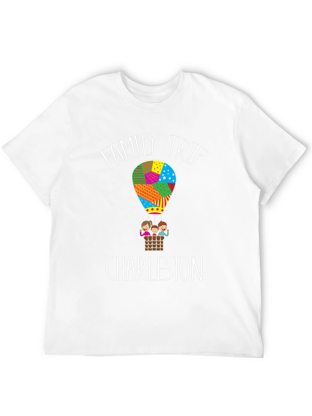 Family Trip Charleston Hot Air Balloon Graphic Tee