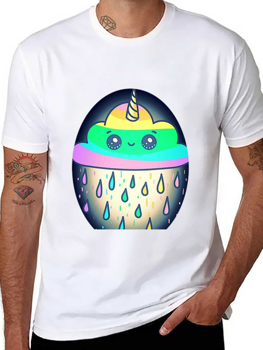 Unicorn Rain Cloud Graphic Tee