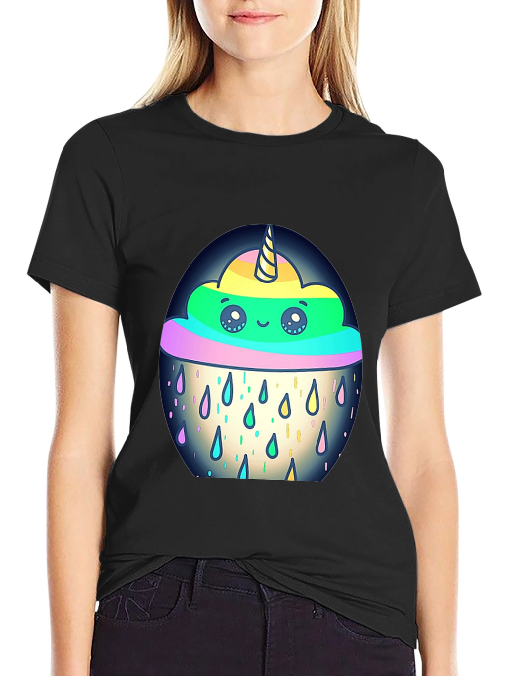 Unicorn Rain Cloud Graphic Tee