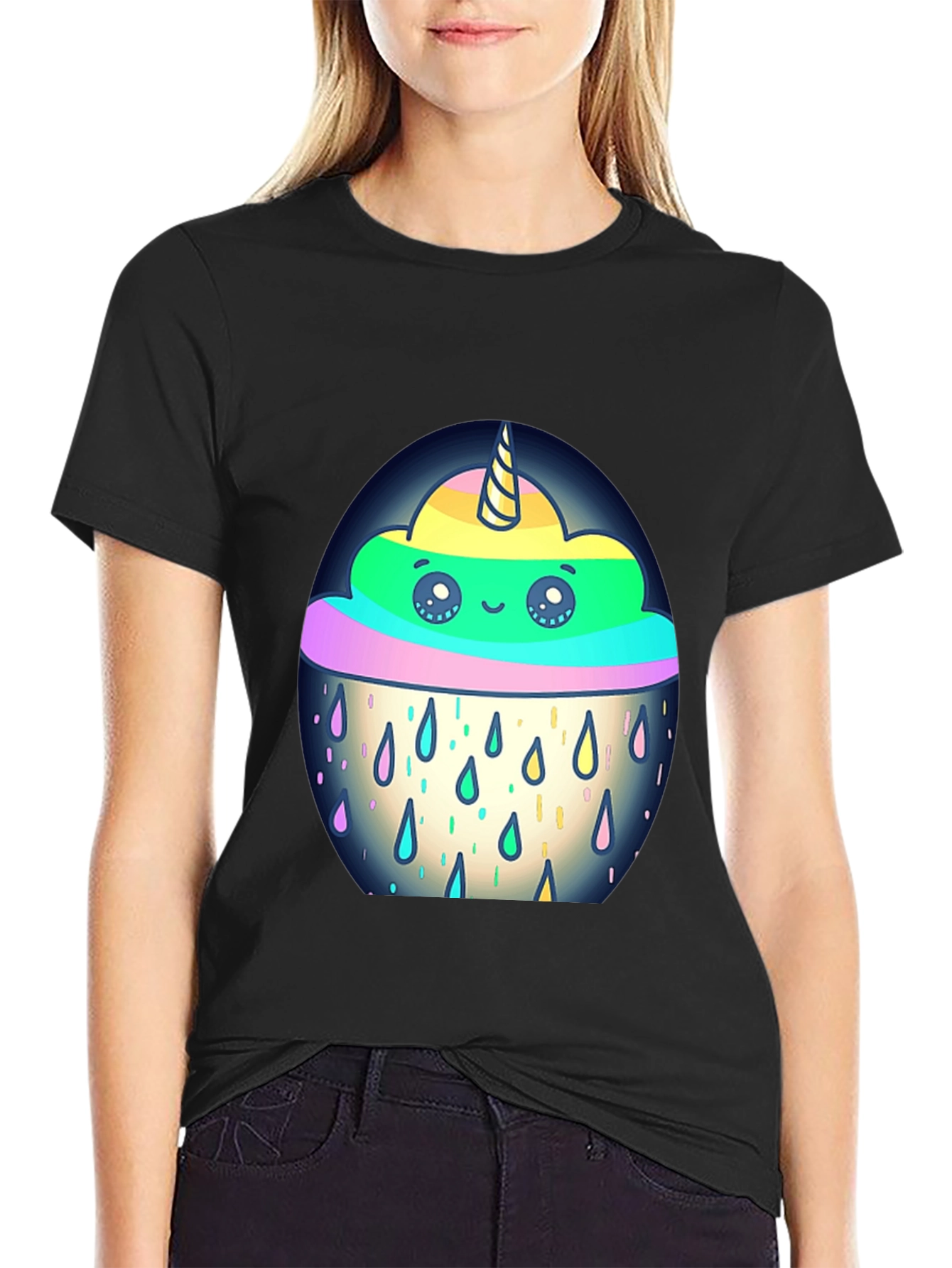 Unicorn Rain Cloud Graphic Tee